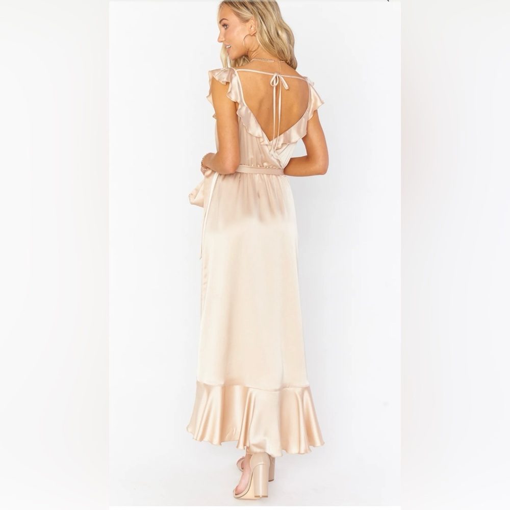 Show Me Your Mumu Samantha Ruffle Wrap Dress Size XS - Picture 5 of 16